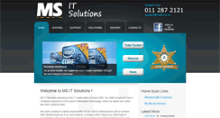 Desktop Screenshot of msits.co.za