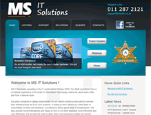 Tablet Screenshot of msits.co.za